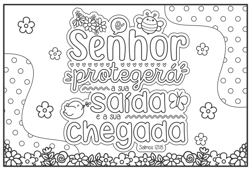 Livro de Colorir Cristão - Desenhos Bíblicos para Crianças